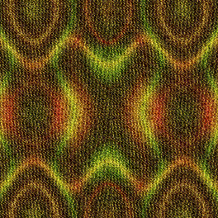 Patterned Dark Yellow Green Rug, pat344yw