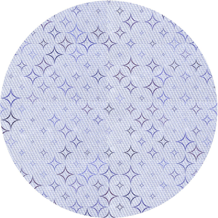 Square Patterned Lavender Blue Rug, pat3440blu