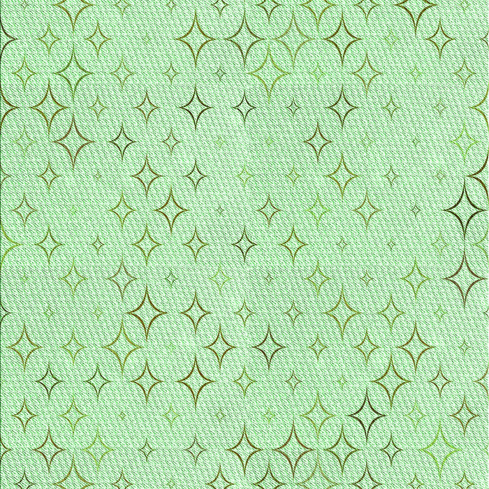 Machine Washable Transitional Mint Green Rug, wshpat3440grn