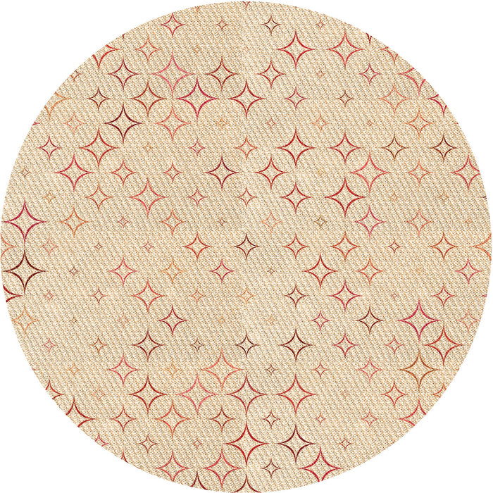 Square Patterned Moccasin Beige Rug, pat3440org