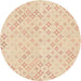 Square Patterned Moccasin Beige Rug, pat3440org