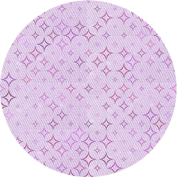 Square Patterned Violet Purple Rug, pat3440pur