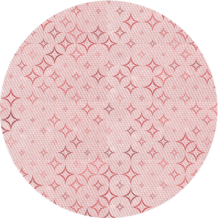Square Machine Washable Transitional Pastel Red Pink Rug in a Living Room, wshpat3440rd