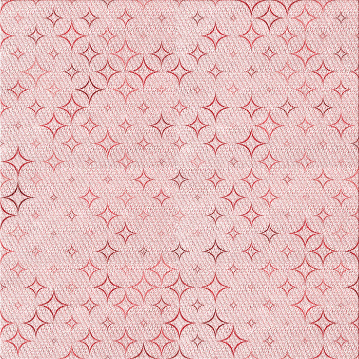 Round Patterned Pastel Red Pink Rug, pat3440rd