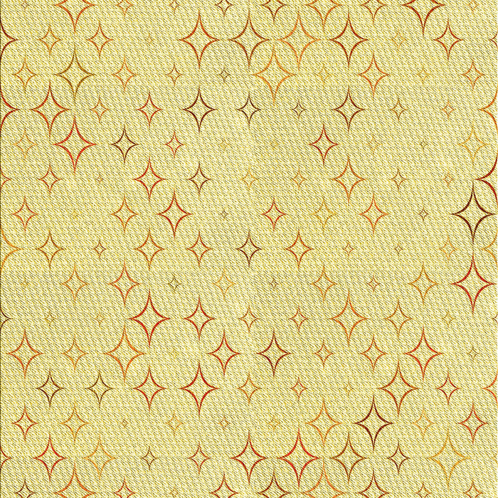 Machine Washable Transitional Yellow Rug, wshpat3440yw