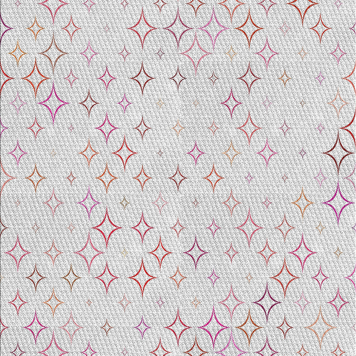 Machine Washable Transitional White Smoke Rug, wshpat3440