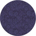 Square Patterned Deep Periwinkle Purple Rug, pat3441blu
