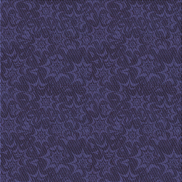 Round Patterned Deep Periwinkle Purple Rug, pat3441blu