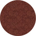 Square Machine Washable Transitional Mahogany Brown Rug in a Living Room, wshpat3441brn