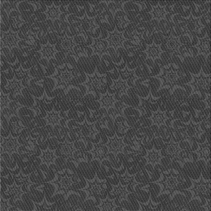 Round Patterned Charcoal Black Rug, pat3441gry