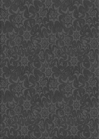 Machine Washable Transitional Charcoal Black Rug, wshpat3441gry