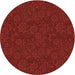 Square Patterned Cranberry Red Rug, pat3441org