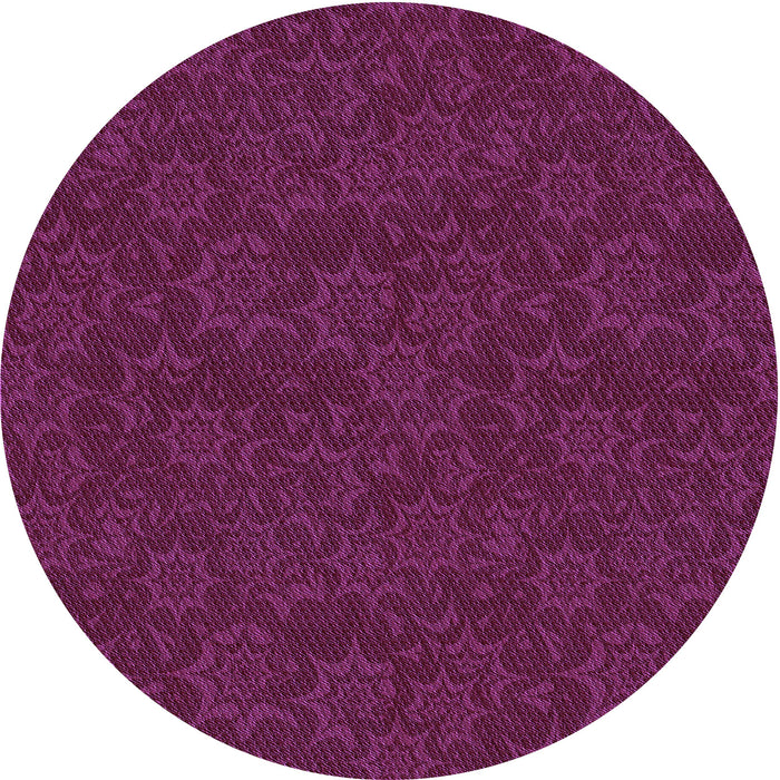Square Machine Washable Transitional Plum Purple Rug in a Living Room, wshpat3441pur