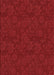 Patterned Cranberry Red Rug, pat3441rd