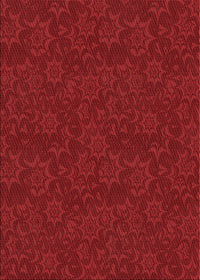 Machine Washable Transitional Cranberry Red Rug, wshpat3441rd
