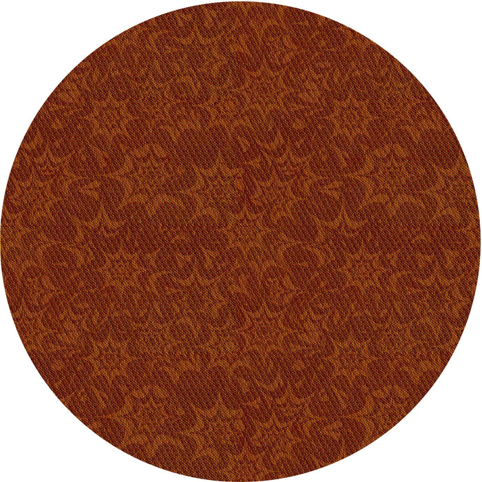 Square Machine Washable Transitional Mahogany Brown Rug in a Living Room, wshpat3441yw