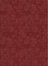Patterned Crimson Red Novelty Rug, pat3441
