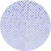 Square Patterned Lavender Blue Rug, pat3442blu