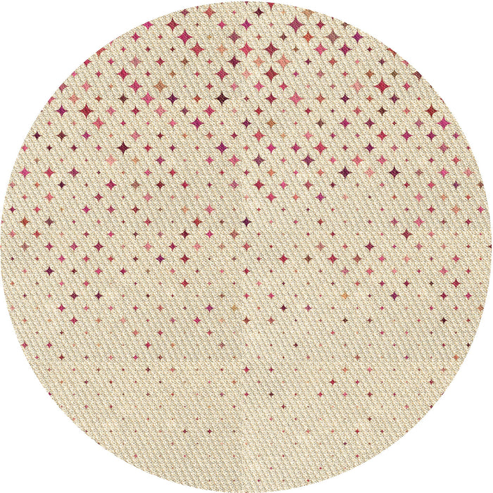 Square Patterned Moccasin Beige Rug, pat3442brn