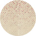 Square Patterned Moccasin Beige Rug, pat3442brn