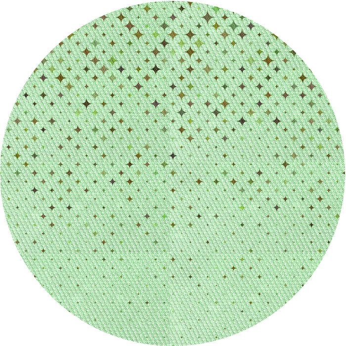 Square Patterned Mint Green Rug, pat3442grn