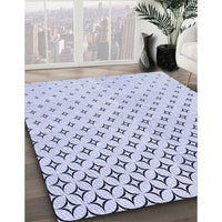 Patterned Lavender Blue Rug, pat3443blu