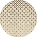 Square Patterned Moccasin Beige Rug, pat3443brn