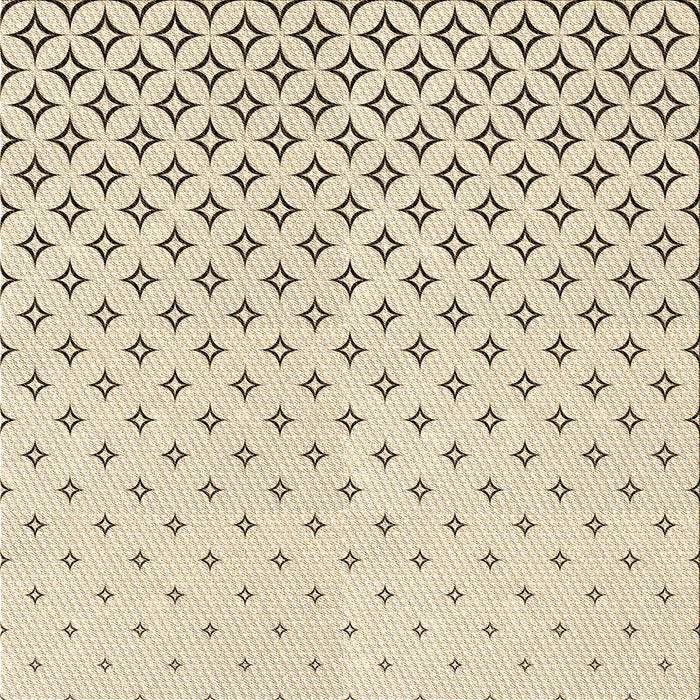 Round Patterned Moccasin Beige Rug, pat3443brn