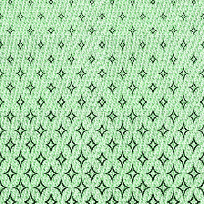 Machine Washable Transitional Mint Green Rug, wshpat3443grn