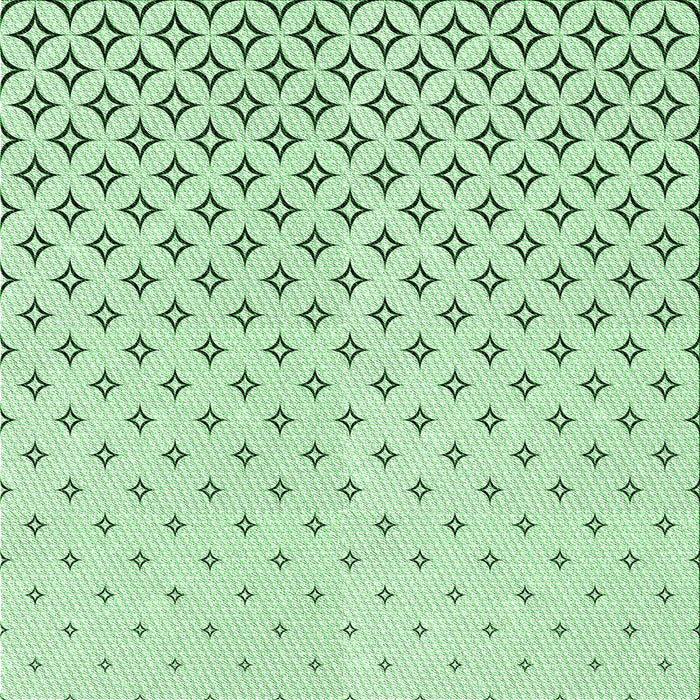 Round Machine Washable Transitional Mint Green Rug, wshpat3443grn