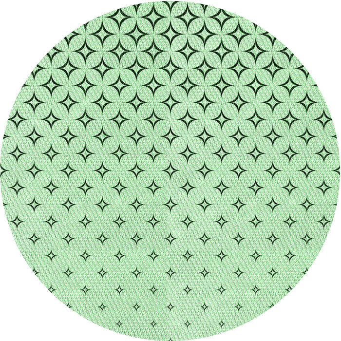 Square Patterned Mint Green Rug, pat3443grn