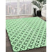 Patterned Mint Green Rug in Family Room, pat3443grn