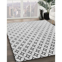 Patterned Platinum Gray Rug, pat3443gry