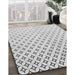 Patterned Platinum Gray Rug in Family Room, pat3443gry