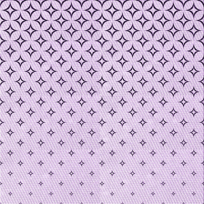 Round Machine Washable Transitional Lilac Purple Rug, wshpat3443pur