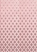 Machine Washable Transitional Pink Rug, wshpat3443rd