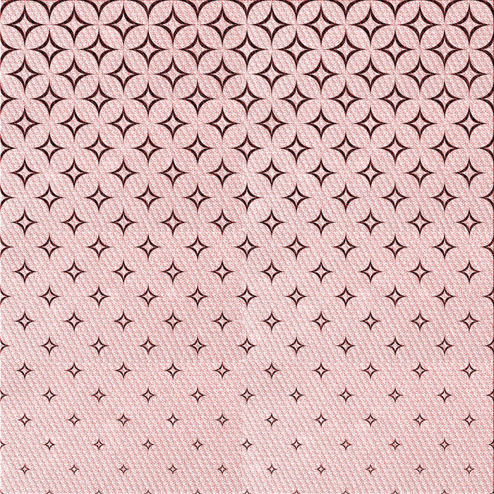 Round Machine Washable Transitional Pink Rug, wshpat3443rd