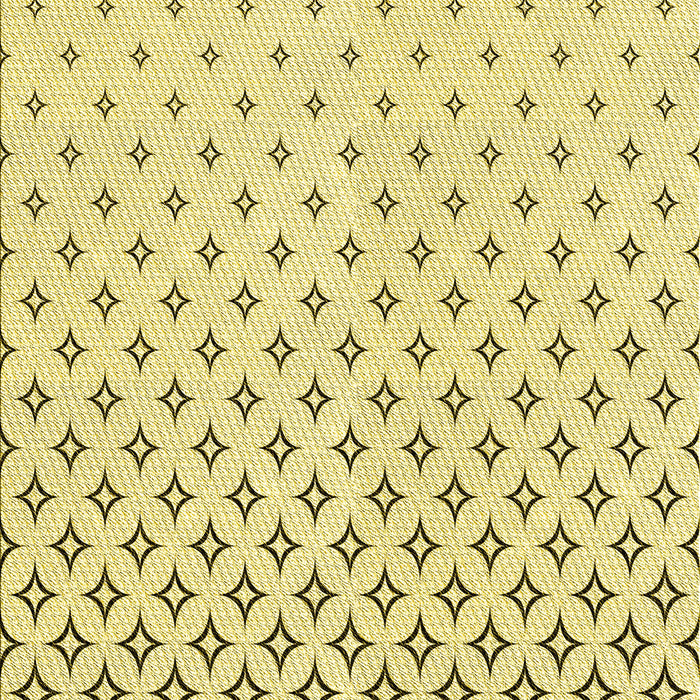 Machine Washable Transitional Sun Yellow Rug, wshpat3443yw