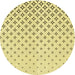 Square Patterned Sun Yellow Rug, pat3443yw