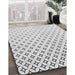 Patterned Off-White Novelty Rug in Family Room, pat3443