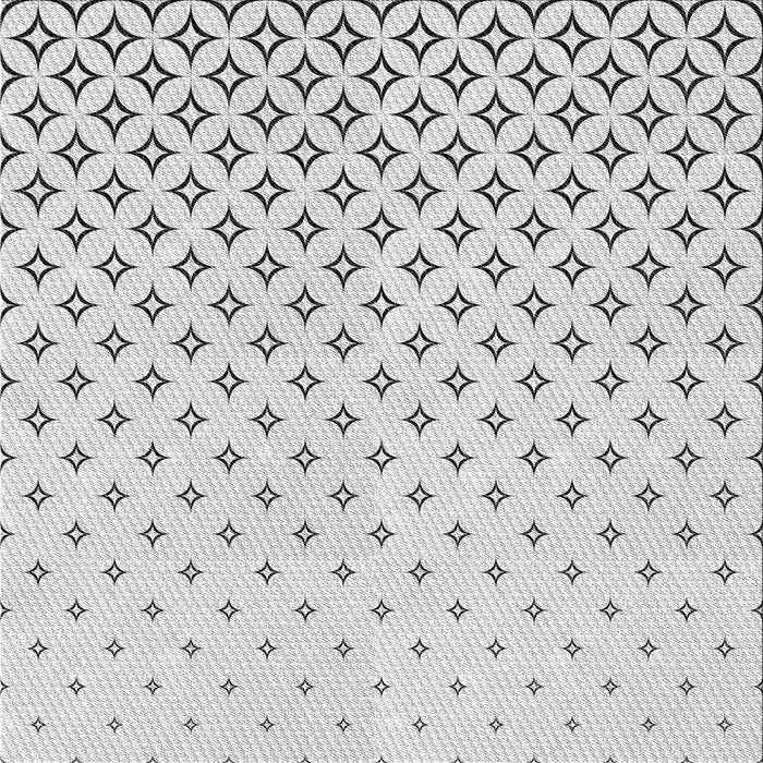 Sideview of Machine Washable Transitional White Smoke Rug, wshpat3443