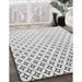 Machine Washable Transitional White Smoke Rug in a Family Room, wshpat3443