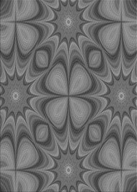 Machine Washable Transitional Gunmetal Gray Rug, wshpat3444gry