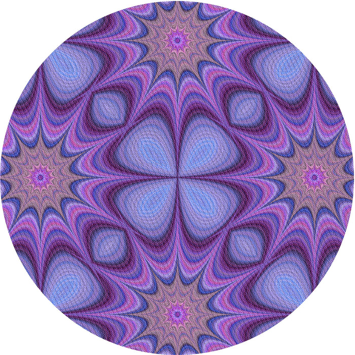 Square Machine Washable Transitional Purple Rug in a Living Room, wshpat3444pur