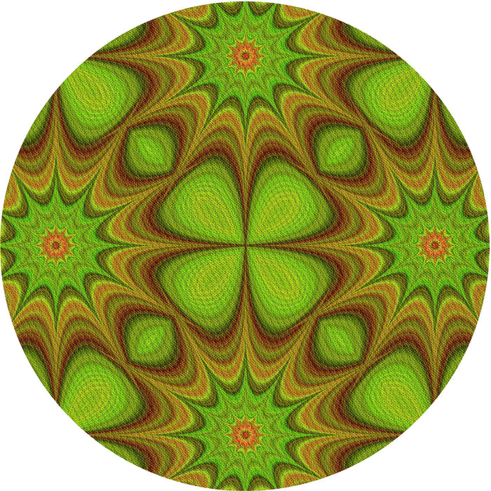 Square Machine Washable Transitional Dark Bronze Brown Rug in a Living Room, wshpat3444yw