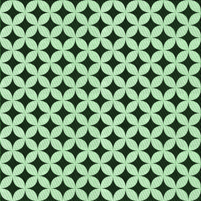 Round Machine Washable Transitional Mint Green Rug, wshpat3445grn