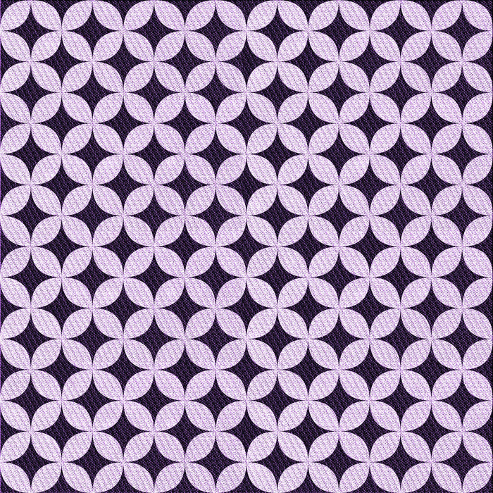 Round Machine Washable Transitional Purple Rug, wshpat3445pur