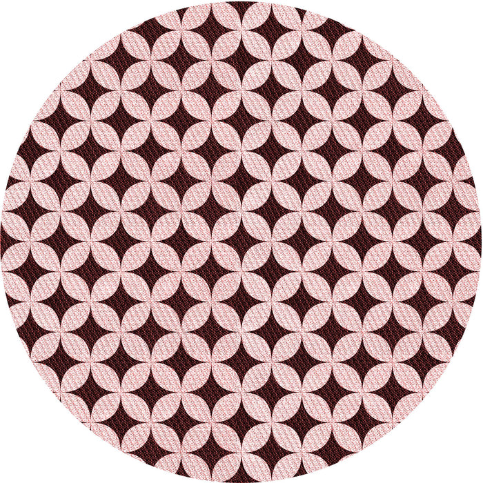 Square Machine Washable Transitional Brown Red Rug in a Living Room, wshpat3445rd