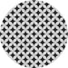 Square Patterned Light Black Abstract Machine Washable Rug, wshpat3445