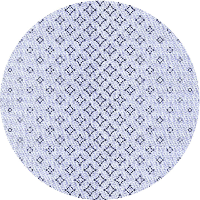 Square Machine Washable Transitional Lavender Blue Rug in a Living Room, wshpat3446blu